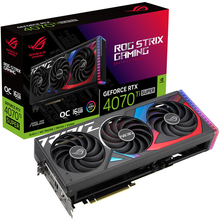 ASUS GeForce RTX 4070 Ti Super ROG Strix O16G, 16384 MB GDDR6X image number 0
