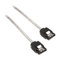 InLine SATA III (6Gb/s) Cable round, transparent - 0.3m