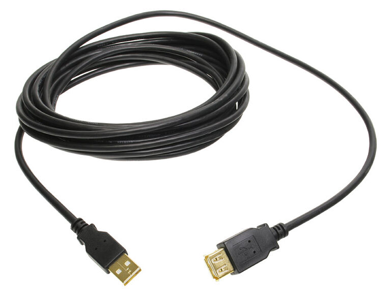 InLine USB 2.0 Extension, gold-plated contacts - 5m image number 1