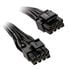 SilverStone 8 Pin ATX to 4+4 Pin Cable 350mm - black image number null