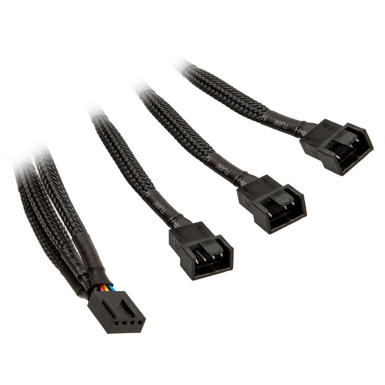 EK Water Blocks EK-Cable Y-Splitter for 3x 4-Pin PWM Fans - 10 cm image number 0