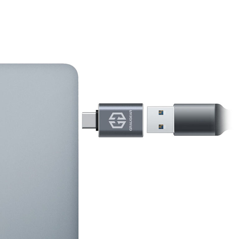 Grey USB-C to USB-A Adapter image number 2