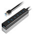 AXAGON HUE-SA7BP USB-A-Hub, 7x USB 3.0, 1x Micro-USB - 400 mm Cable, Power Supply image number null