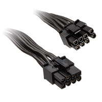 SilverStone 8 Pin PCIe to 6+2 Pin PCIe Cable 350mm - black