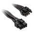 SilverStone 8 Pin PCIe to 6+2 Pin PCIe Cable 350mm - black image number null