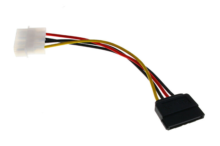 InLine SATA power adapter cable to 4-pin Molex - 15cm image number 1