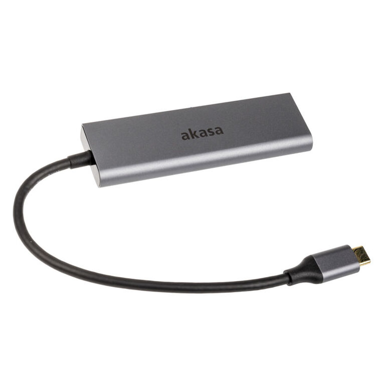 Akasa USB Type C to 4x USB Type A - silver image number 0