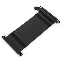 Streacom PCIe 4.0 Riser Flat Ribbon Cable - 210mm, black