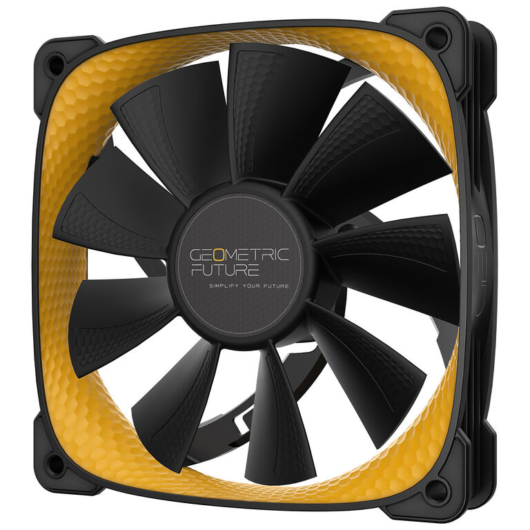 Geometric Future Squama 2505Y Fan, 3-pack - 120 mm, black/yellow image number 3