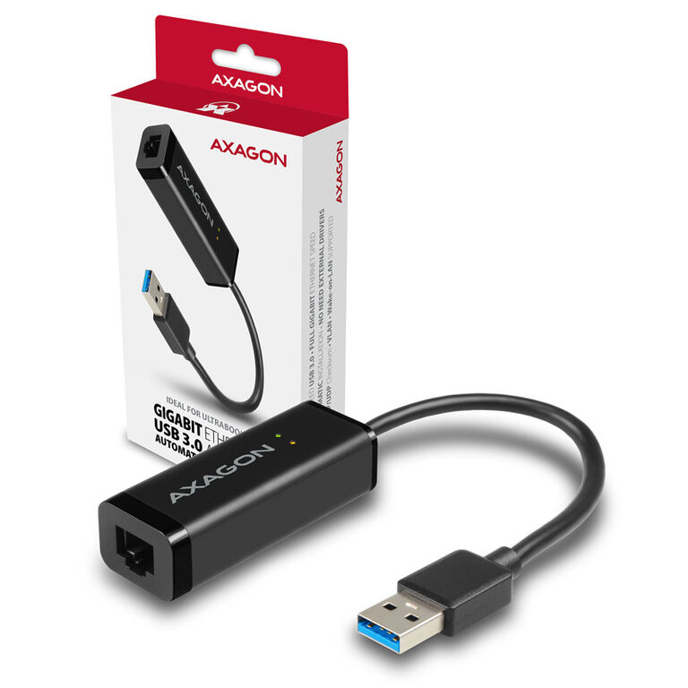 AXAGON ADE-SR Gigabit Ethernet 10/100/1000 Adapter - USB 3.0 Typ A image number 5