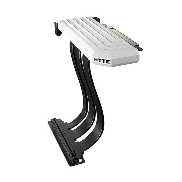 Hyte PCI-E 4.0 Riser Cable, 20 cm - white image number 1