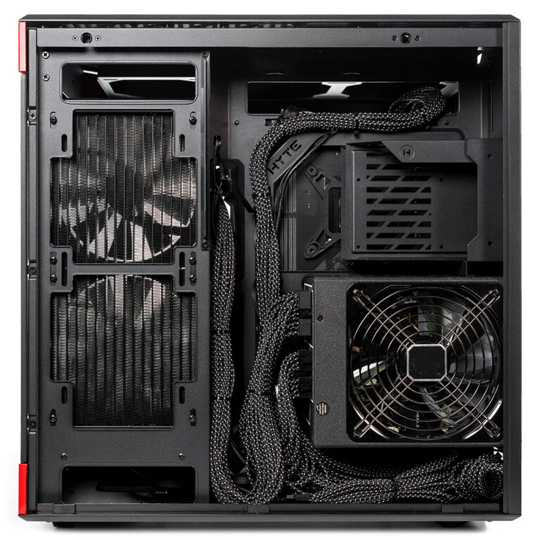 Hyte Y60 Midi Tower, Tempered Glass - black/red image number 6