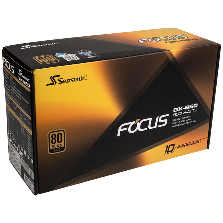 Seasonic Focus GX 80 Plus Gold PSU, modular - 850 Watt image number 6