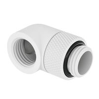 Barrow Adapter 90 Degree G1/4 Inch Female to G1/4 Inch Male - Rotatable, White