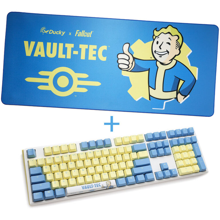 Ducky x Fallout Vault-Tec Limited Edition One 3 Gaming Keyboard + Mousepad - MX-Speed-Silver (US) image number 0