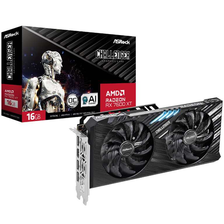 ASRock Radeon RX 7600 XT Challenger 16GB, 16384 MB GDDR6 image number 0