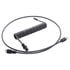 CableMod PRO Coiled Keyboard Cable USB-C to USB Type A, Carbon Grey - 150cm image number null