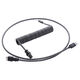 CableMod PRO Coiled Keyboard Cable USB-C to USB Type A, Carbon Grey - 150cm