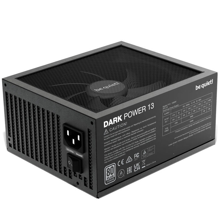 be quiet! Dark Power 13 Power Supply 80 PLUS Titanium, ATX 3.0, PCIe 5.0 - 1000 Watt image number 0