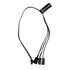 Alphacool Digital RGB LED Y-cable 3-way with JST connector, black - 30cm image number null