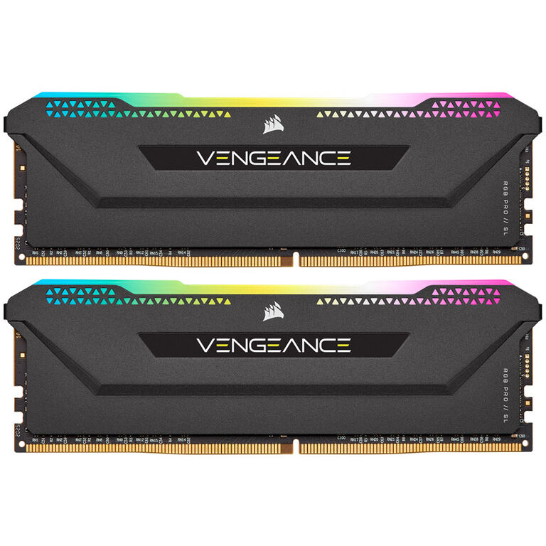 Corsair Vengeance RGB Pro SL for AMD Ryzen, DDR4-3600, CL18 - 16 GB Dual-Kit, black image number 1