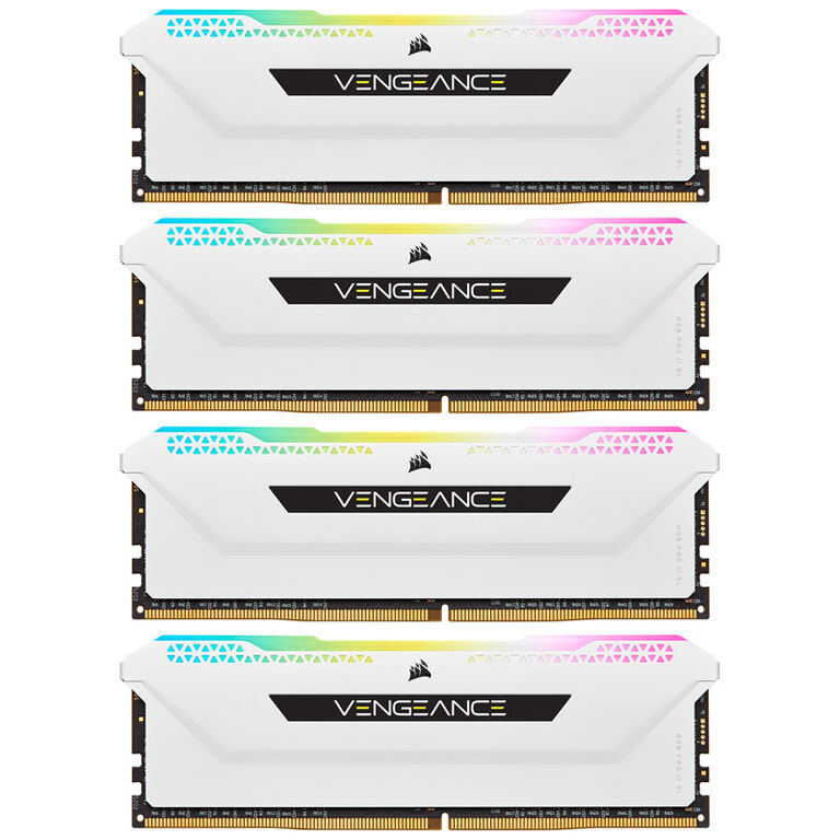 Corsair Vengeance RGB Pro SL DDR4-3200, CL16 - 32 GB Quad-Kit, weiß image number 1