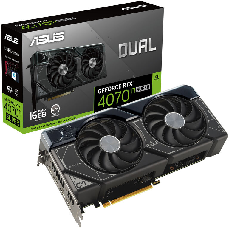 ASUS GeForce RTX 4070 Ti Super Dual O16G White Edition, 16384 MB GDDR6X image number 0