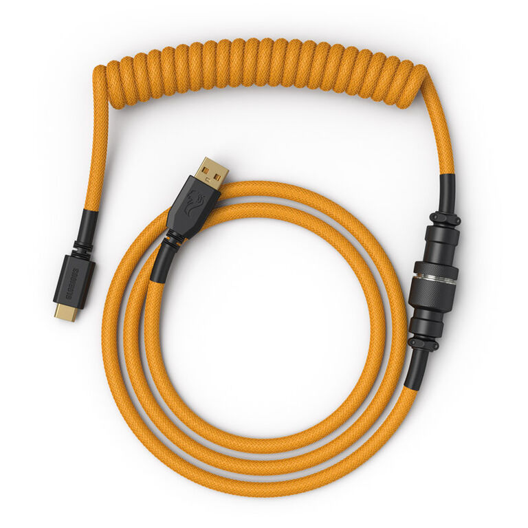 Glorious Coiled Cable Glorious Gold, USB-C to USB-A - 1,37m, gold image number 1