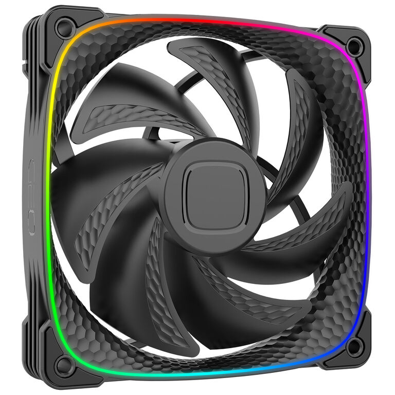 Geometric Future Squama 2503B RGB Fan, 3-Pack - 120 mm, black image number 2