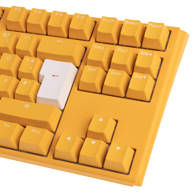 Ducky One 3 Yellow TKL Gaming Keyboard, RGB LED - MX-Silent-Red image number 7