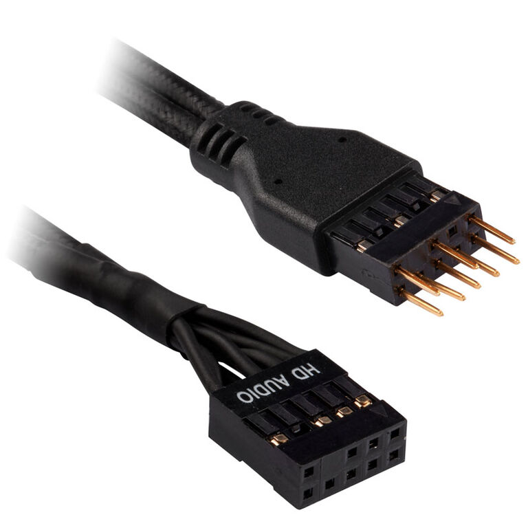 Corsair Premium Sleeved Front Panel Cable Extension Kit, black image number 3