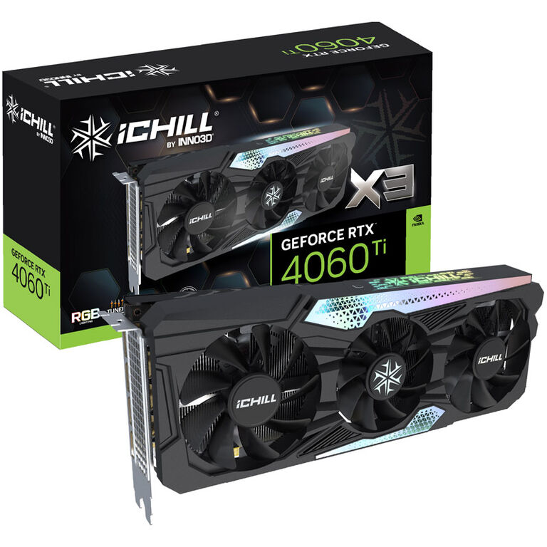 INNO3D GeForce RTX 4060 Ti iChill X3, 8192 MB GDDR6 image number 0