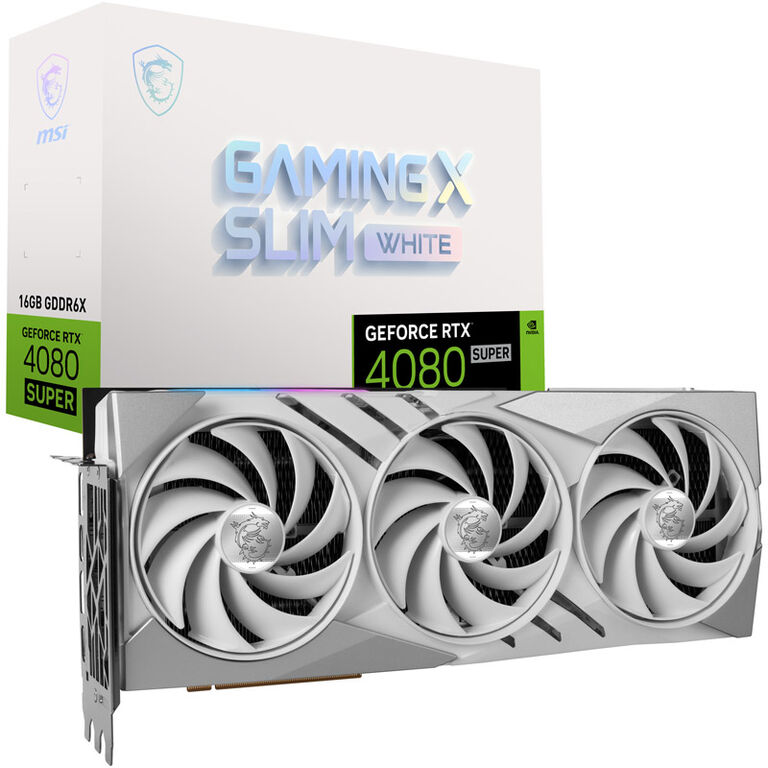 MSI GeForce RTX 4080 Super Gaming X Slim White 16G, 16384 MB GDDR6X image number 0
