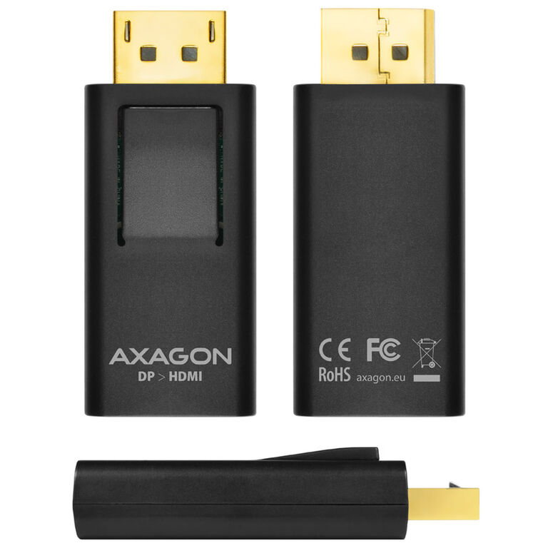 AXAGON RVD-HI, DisplayPort to HDMI Adapter / Mini Adapter, Full HD - black image number 2