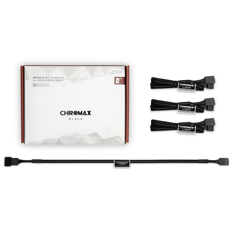 Noctua NA-SEC1 chromax.black fan extension cable set - black, 30 cm image number 2