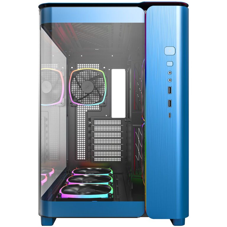 Montech KING 95 PRO Midi-Tower, Tempered Glass, ARGB - Berlin Blue image number 2