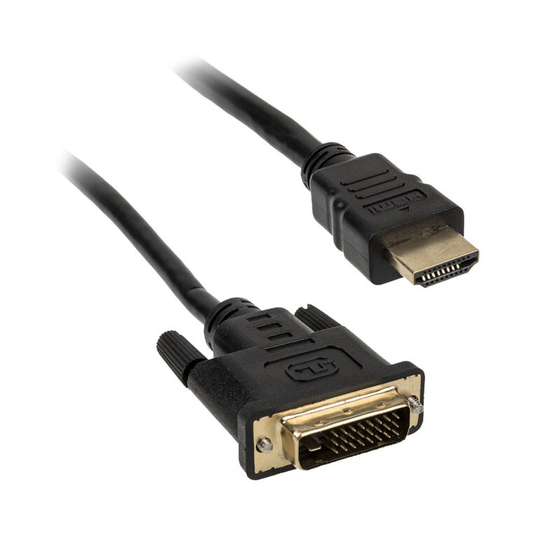 Akasa DVI-D to HDMI cable - black - 2m image number 0