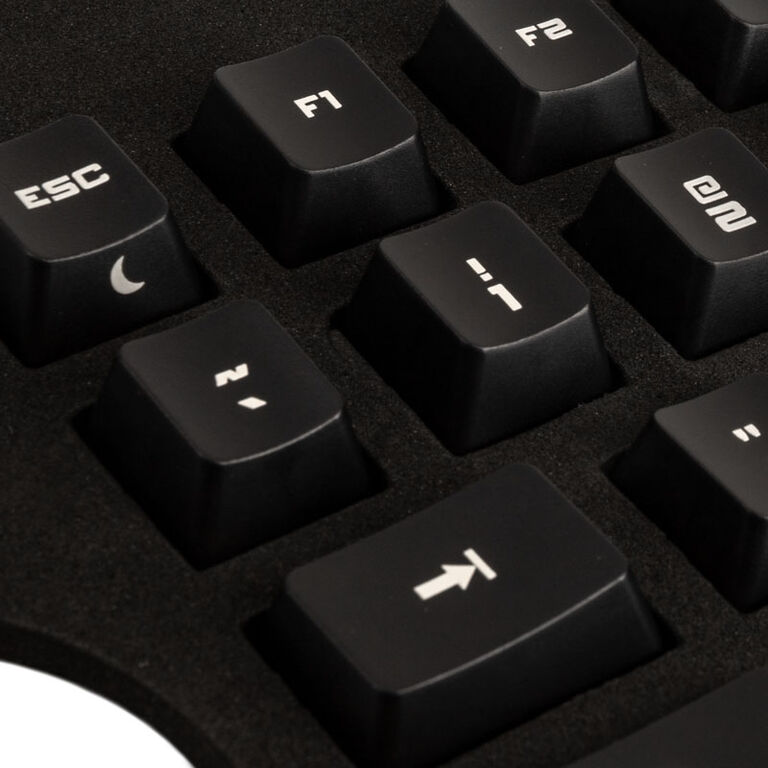 The Keyboard Clear Black Lasered Spy Agency Keycap Set, DVORAK - US image number 3