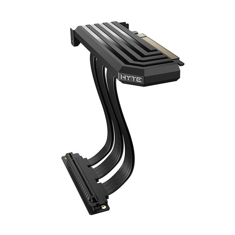 Hyte PCI-E 4.0 Riser Cable, 20 cm - black image number 1