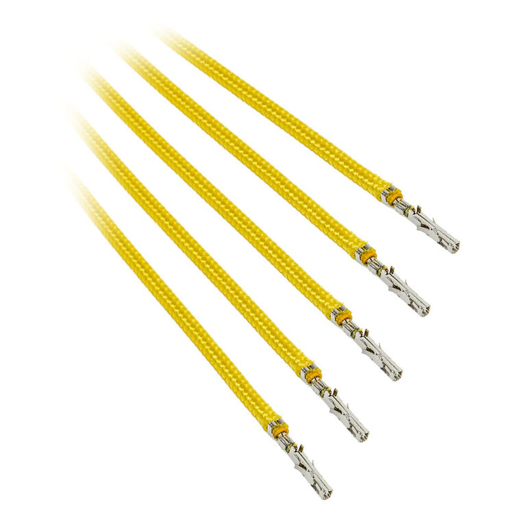 BitFenix Alchemy 2.0 PSU Cable, 5x 40cm - yellow image number 1