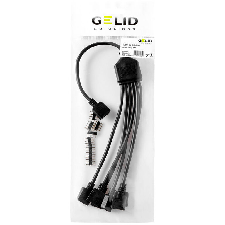 Gelid Solutions 1-to-6 splitter cable for RGB / ARGB headers - 300 mm image number 3