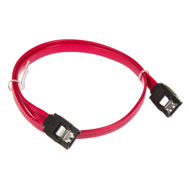 InLine SATA III (6Gb/s) Cable, red - 0.5m image number 1