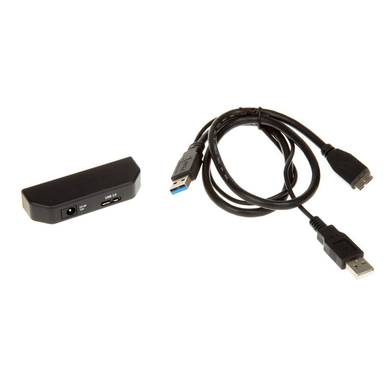 SilverStone SST-EP02B USB 3.0 zu SATA Adapter - schwarz image number 2