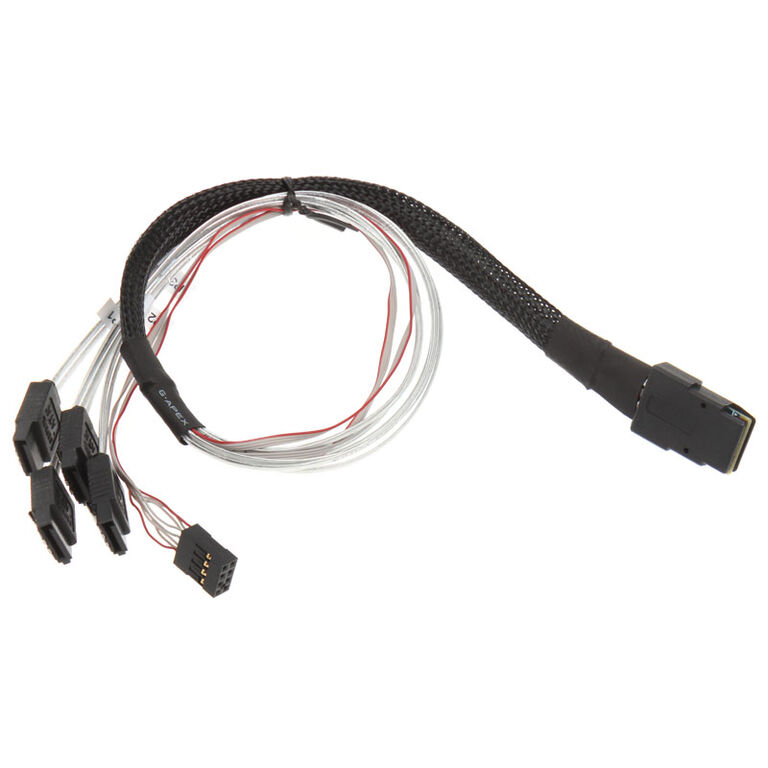 SilverStone SST-CPS03 Mini-SAS to SATA Cable - 50 cm image number 1