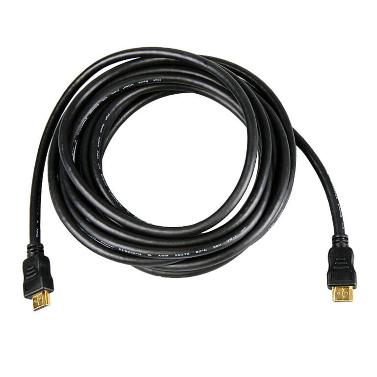 InLine HDMI Cable High Speed with Ethernet, black - 5m image number 1