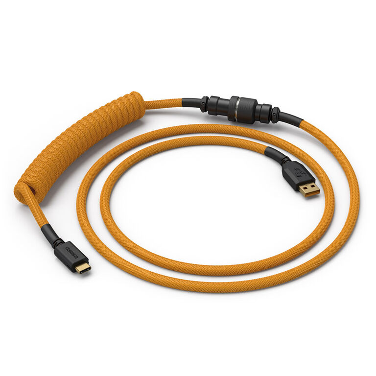 Glorious Coiled Cable Glorious Gold, USB-C to USB-A - 1,37m, gold image number 0