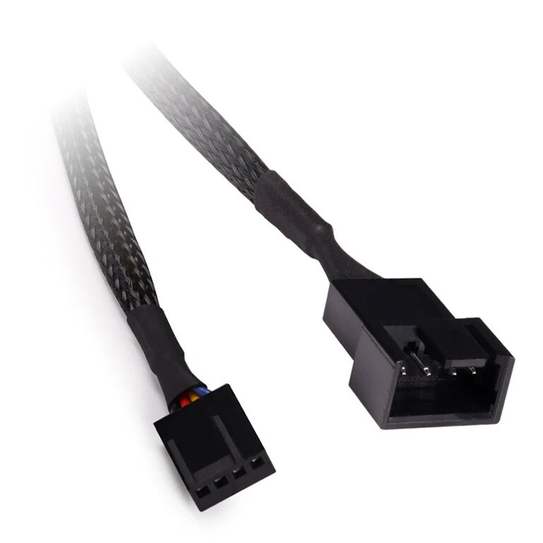 Alphacool fan cable 4-pin to 4-pin extension 15cm - black image number 1