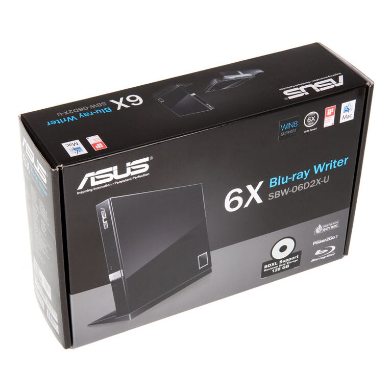 ASUS SBW-06D2X-U Blu-Ray burner - external, black image number 7