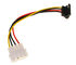 InLine SATA power adapter cable to 4-pin Molex angled up image number null