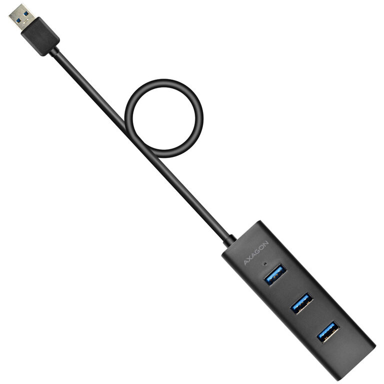 AXAGON HUE-S2BL USB-A-Hub, 4x USB 3.0, external power supply - 1.2 m image number 2